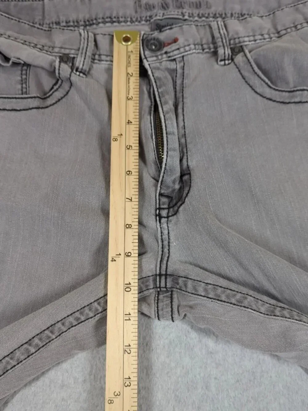 Axe & Crown Jeans Men's 34x32 (Actual 34x30) Gray Denim Straight Leg Stretch